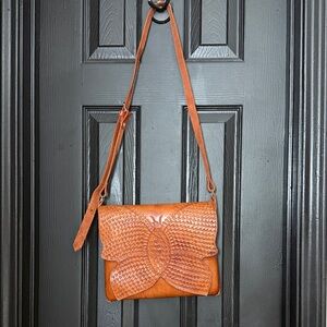 Brown Leather Crossbody Bag